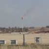 Flaring at a well in Brazos County, Texas.