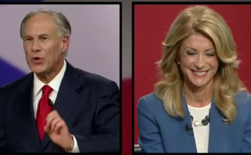 At the second of two governor's race debates, Wendy Davis seemed a great deal more relaxed and comfortable.