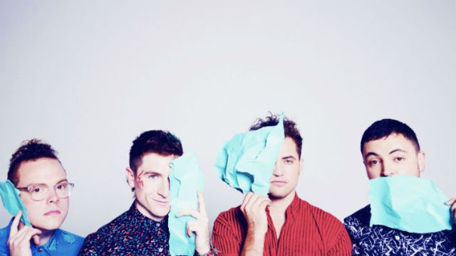Nicholas Petricca (2nd from L) and Walk the Moon (Courtesy of RCA)