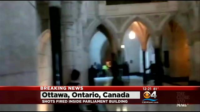 Breaking News: Video From Shooting Inside Canadian Parliament