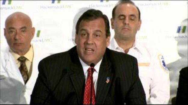 New Jersey Governor Chris Christie announces formation of Ebola response team. (credit: CBS 3)