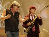 Brian Johnson (L) and Angus Young of AC/DC (Kevin Mazur/Getty Images)