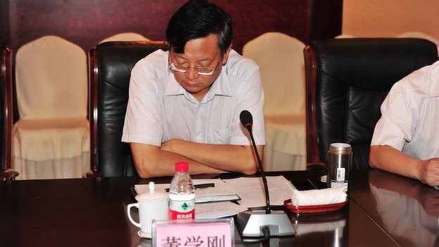Dong Xuegang jumped to his death in September after being questioned about corruption. (BBC)