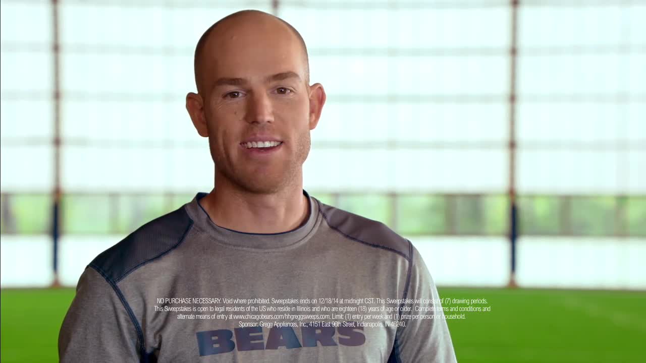 Chicago Bears kicker Robbie Gould to star in new Hhgregg TV spot (Video)