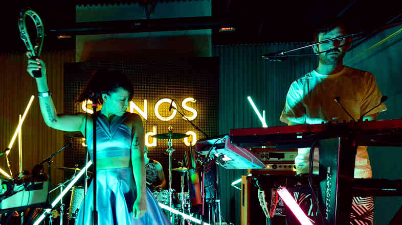 Little Dragon performs at KCRW's taping of Morning Becomes Eclectic on August 25.