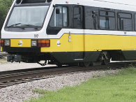 Photo of a DART light rail train. (credit: www.dart.org)