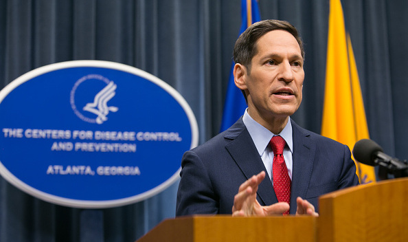 ATLANTA, GA - OCTOBER 13:  Center for Disease Control (CDC) head Dr. Thomas Frieden speaks duing a briefing on the Dallas Ebola response at the CDC Headquarters on October 13, 2014 in Atlanta, Georgia. Frieden urged hospitals to watch for patients with Ebola symptoms who have traveled from the tree Ebola stricken African countries.  (Photo by Jessica McGowan/Getty Images)