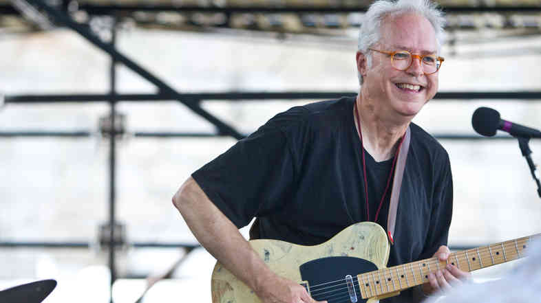 Bill Frisell plays John Lennon songs on the Fort Stage at the Newport Jazz Festival.