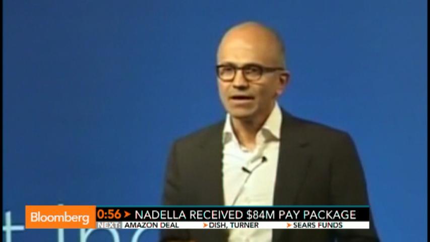 Has Microsoft CEO Nadella earned his $84 million pay package? (Video)