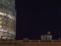 The lunar eclipse is seen over the U.S. Capitol. (via @USCapitol Twitter account)