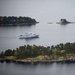 A Swedish minesweeper on Sunday in the Stockholm archipelago. Reports about an unidentified vessel have spawned conspiracy theories.
