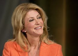 Wendy Davis smiles at a questioner during the final moments of her keynote at TribFest Sept. 20, 2014.