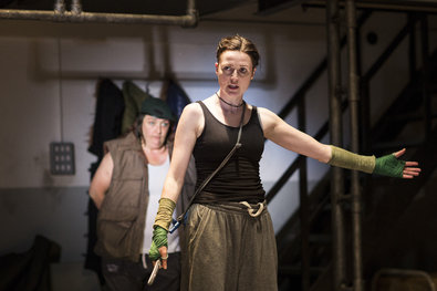 Clare Dunne as Prince Hal in Shakespeare’s ‘‘Henry IV’’ at the Donmar Warehouse.