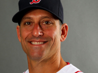 Torey Lovullo of the Boston Red Sox poses for a portrait during Boston Red Sox photo day on February 23, 2014 at JetBlue Park in Fort Myers, Florida. (credit: Elsa/Getty Images)