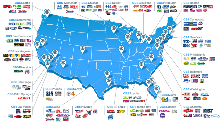 Map - CBS Local Stations