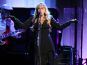 John McVie and Stevie Nicks of Fleetwood Mac perform on stage at Madison Square Garden on October 6, 2014 in New York City.  (Photo by Neilson Barnard/Getty Images)