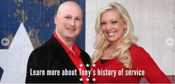 Mr. and Mrs. Tony Tinderholt