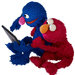 The “Sesame Street” characters Grover and Elmo. Sesame Workshop and ToyTalk are exploring how to use conversational technology to teach preschool literacy.