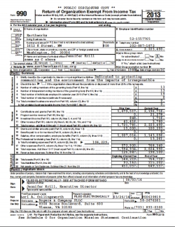 Earthworks 2013 990 Form