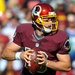 Washington quarterback Colt McCoy completed 11 of 12 passes for 128 yards and a score.