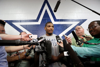 Michael Sam was signed to Dallas's 10-man practice squad on Sept. 3. Sam was drafted in the seventh round by the Rams but was cut during training camp.
