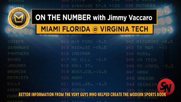 Jimmy V on Miami FL @ Virginia Tech