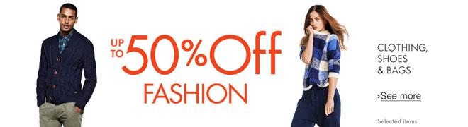 Up to 50% Off Fashion