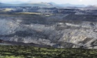 The opencast coal mine in Muli run by the Kingho energy group, Qinhai province, on 20 June 2014.
