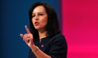 Britain's shadow secretary for Energy and Climate Change Caroline Flint addresses the Labour Party's annual conference in Manchester on September 23, 2014