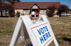 A polling location in Lipan, Texas seen during the last presidential elections in 2012.