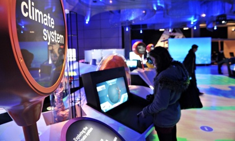 Installations on climate change at the science museum, London