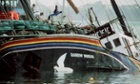 Sinking of the Greenpeace ship Rainbow Warrior, Auckland, New Zealand, August 1985