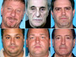 Alleged Genovese crime family members and associates were arrested Oct. 21, 2014. Charged were Domenick Pucillo (from top left), Charles ´Chuckie´ Tuzzo and Vito Alberti. Also charged were Vincent Coppola (bottom left), John Trainor and Robert ´Bobby Spags´ Spagnola.