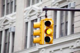 Yellow Traffic Light