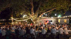 SXSW Eco attendees at the  welcome dinner at Springdale Farms in East Austin on Oct. 6.