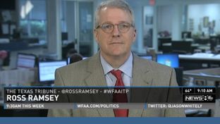 Texas Tribune Executive Editor Ross Ramsey on WFAA-TV's "Inside Texas Politics" on Oct. 5, 2014.