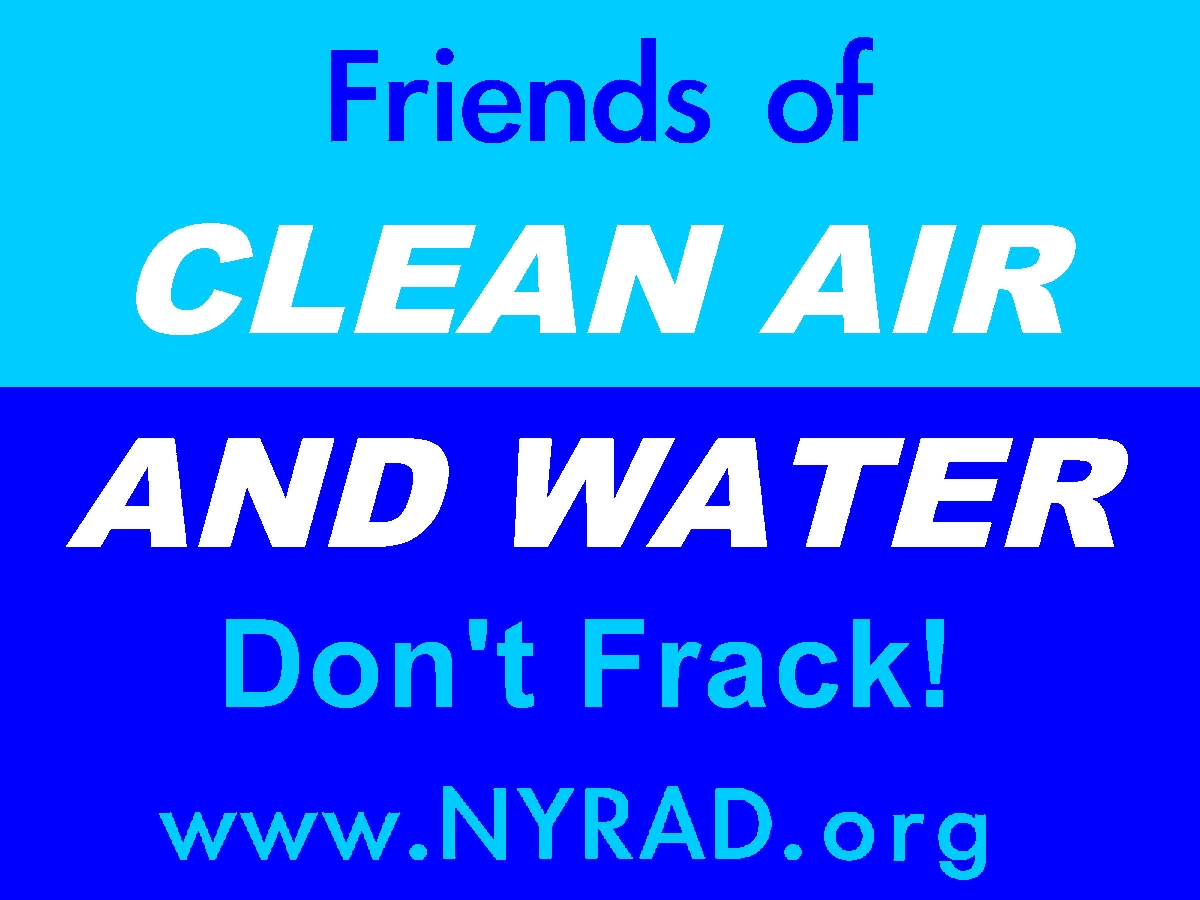 Friends of Clean Air and Water yard sign