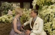 An explosion of flowers frames Carey Mulligan and Leonardo DiCaprio's romance in "The Great Gatsby."