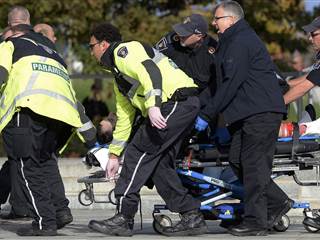 Paramedics Aid Shooting Victim at Canadian Parliament