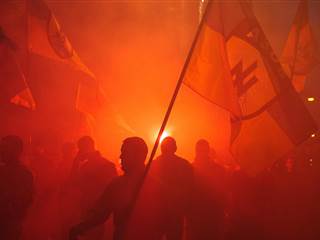 Ukrainian Nationalists Take to Streets of Kiev