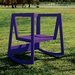 Another reversible chair, from Brazil, is called U Rock. A brightly colored, stationary chair one way, it becomes a rocking chair when flipped over.