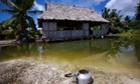 Kiribati house in flood water