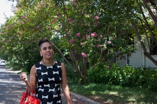 Natalie Madeira Cofield, president and CEO of the Greater Austin Black Chamber of Commerce, in her South Congress Avenue neighborhood in Austin.