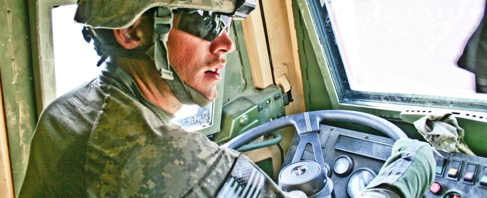 Photo of US Army driver