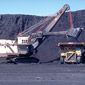 Coal mining operations in the Powder River Basin of northeastern Wyoming.