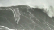 Incredible video of record-breaking surfer