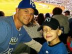 PHOTO: Scott Wilson and his son Noah at the World Series on Oct. 21, 2014.