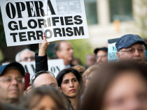 Protestors Hold Vigil, Rally Condemning "Klinghoffer" Opera Outside Lincoln Center