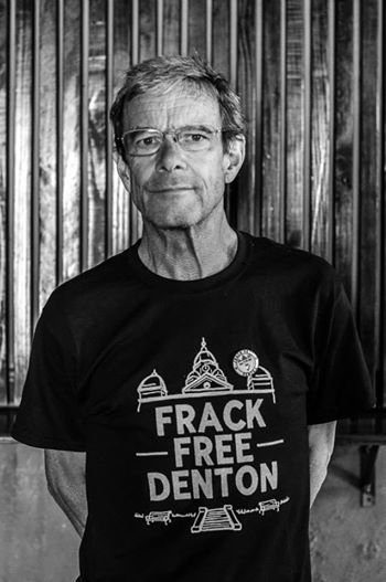 Photo: The poll at UNT is now open for voting! Now-Oct 31st. 7am-7pm. These UNT professors urge you to vote FOR the ban on fracking in the city limits.

UNT professor, jazz drummer, world class educator, and member of the Denton Drilling Advisory Group, Ed Soph showing his support of a Frack Free Denton.

Photo credit: Merrie Earnest