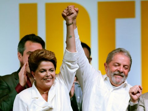 Ms. Rousseff with Luiz Inácio Lula da Silva, the former president.